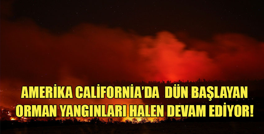 California'da orman yangınları sürüyor: 2 bölgede tahliye çalışmaları başladı