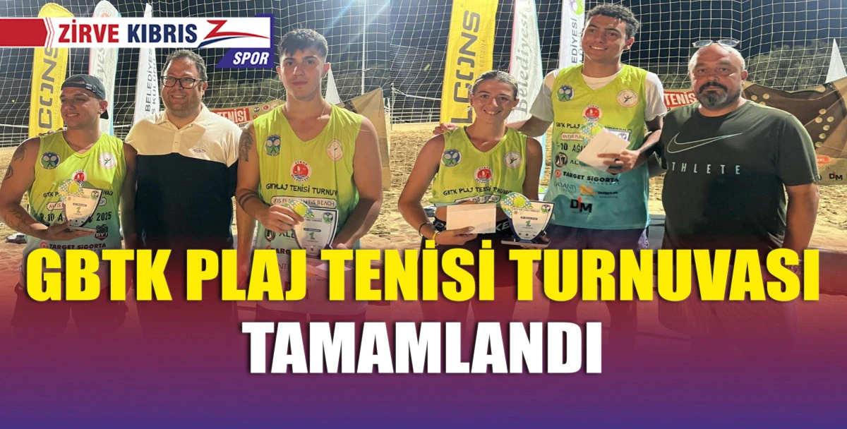 Dereceye giren takımlara kupa töreni ile ödülleri verildi