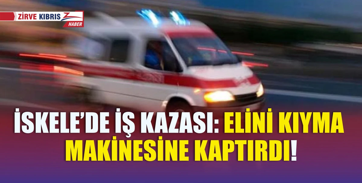Elini elektrikli kıyma makinesinde kaptıran 21 yaşındaki şahıs, yaralandı