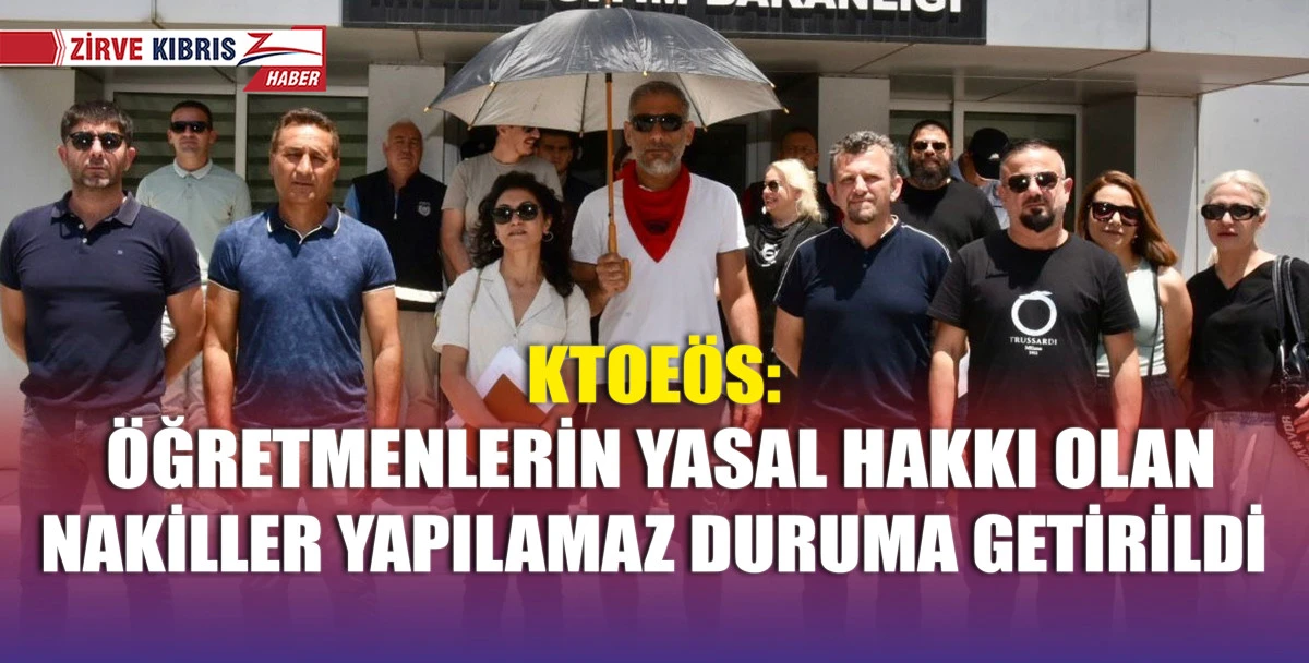 KTOEÖS Milli Eğitim Bakanlığı önünde eylem yaptı