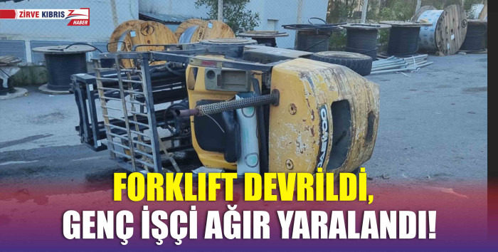 Lefkoşa Sanayi Bölgesi'nde gerçekleşen iş kazasında 1 kişi ağır yaralandı