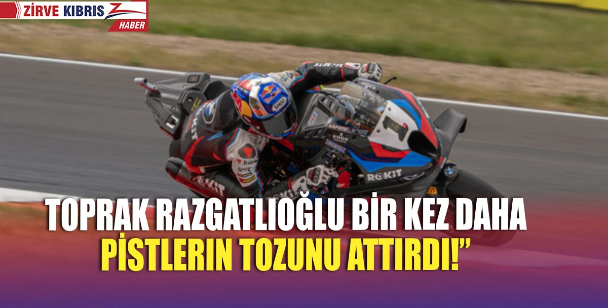 Milli motosikletçi Toprak Razgatlıoğlu, İtalya'da düzenlenen Dünya Superbike Şampiyonası'nın (WSBK) 6. ayağının ilk yarışında birinci oldu