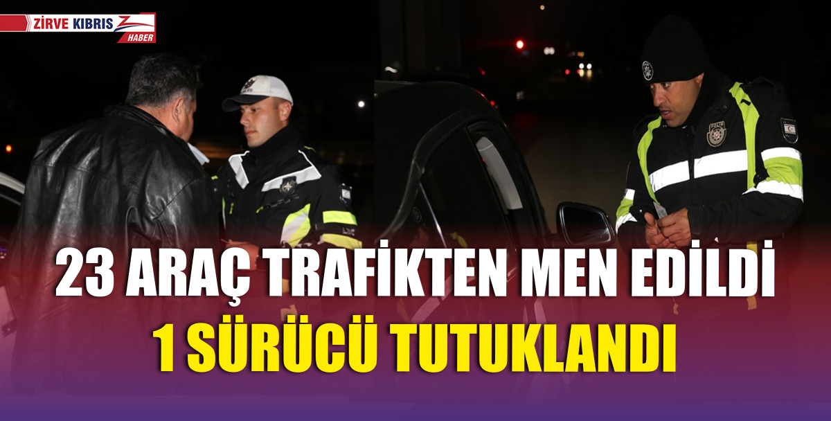 Trafikte denetimler sürüyor…299 sürücü rapor edildi