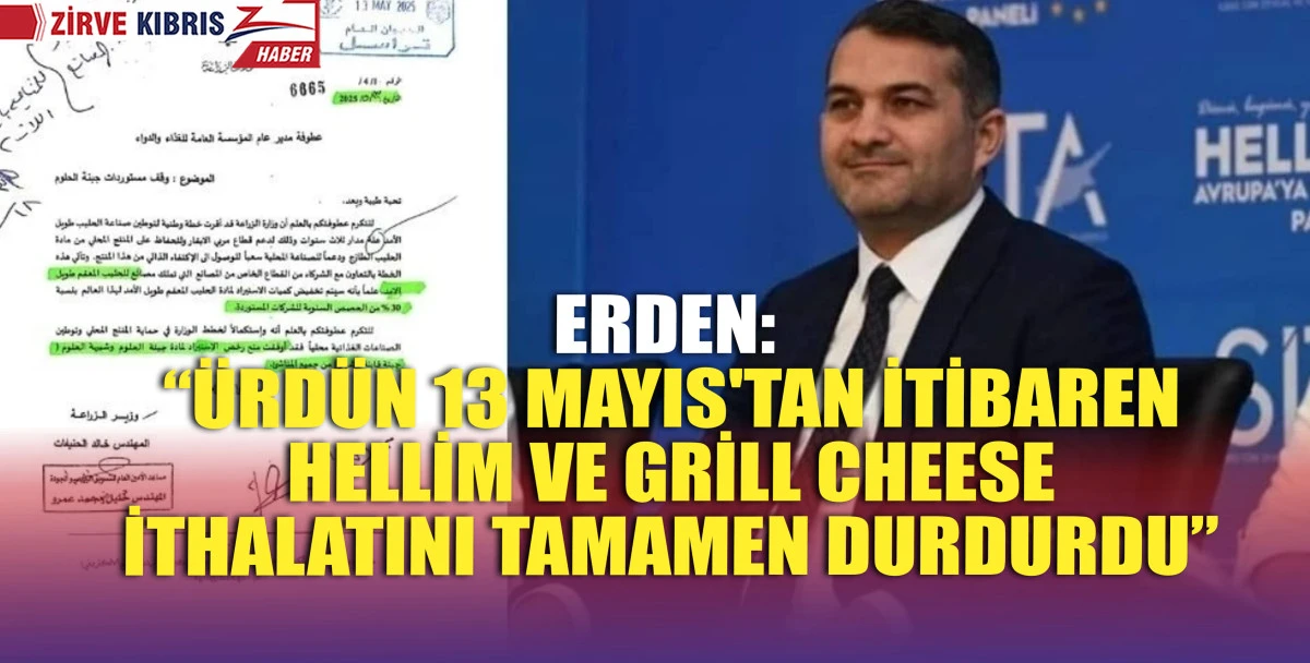 Ürdün  hellim ithalatını yasaklama kararı aldı